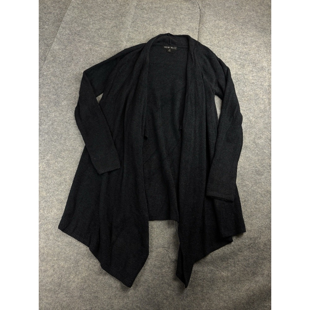 Barefoot Dreams Bamboo CozyChic Lite Calypso Wrap Cardigan Black‎ Womens S/M